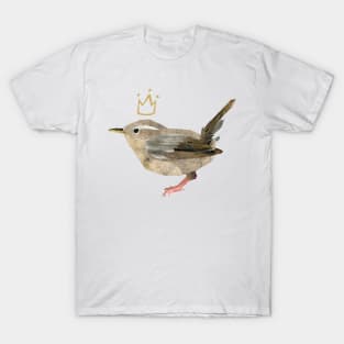 Wren - King of the birds (with crown) T-Shirt